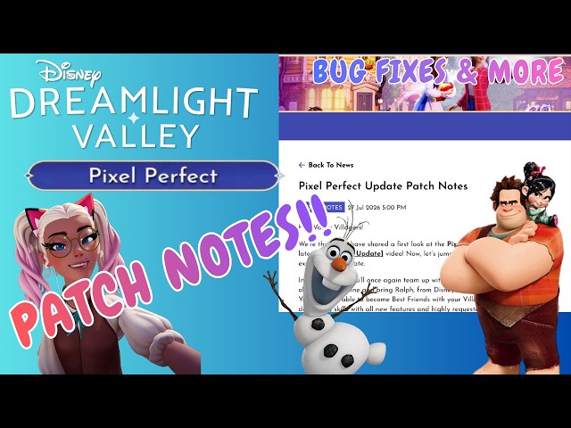 Pixel Perfect Patch Notes are here! First Look 👀📝
