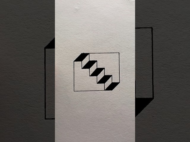How to draw 3D illusion #art #drawing #tutorial #3d #art