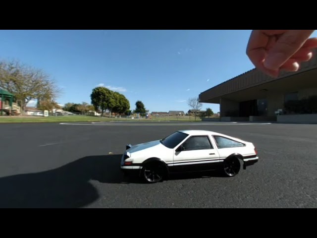 Vr 180 kyosho mini z Toyota trueno 86 rc car on road unbiased unsponsored maiden 2021 test part 1