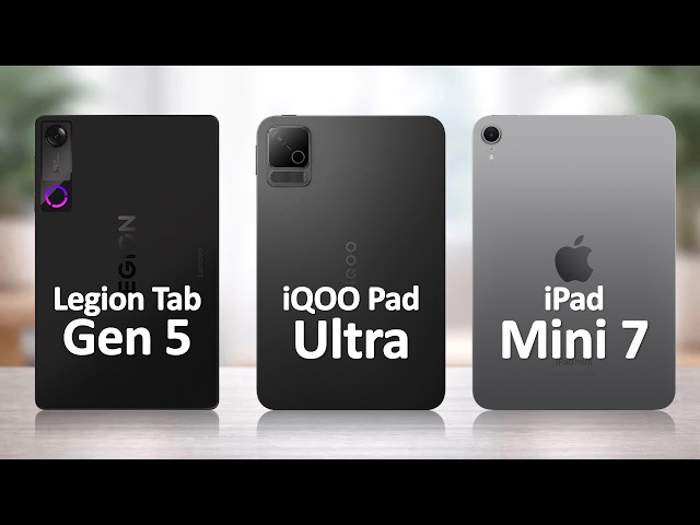 iQOO Pad Ultra VS iPad Mini 7 VS Lenovo Legion Tab Gen 5 | Flipkart