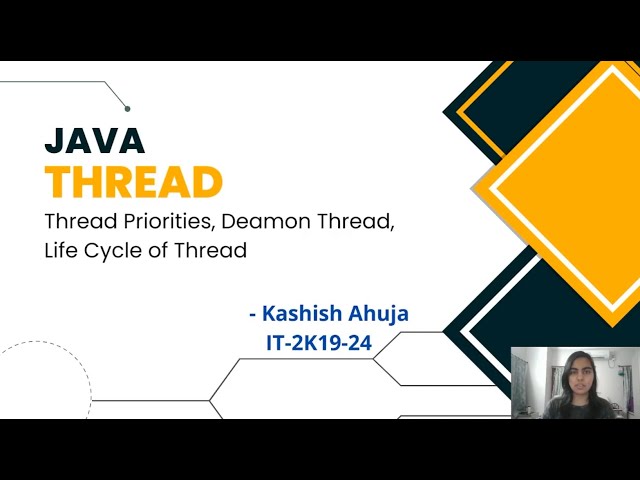 Java Thread | Kashish Ahuja (IT-2K19-24)