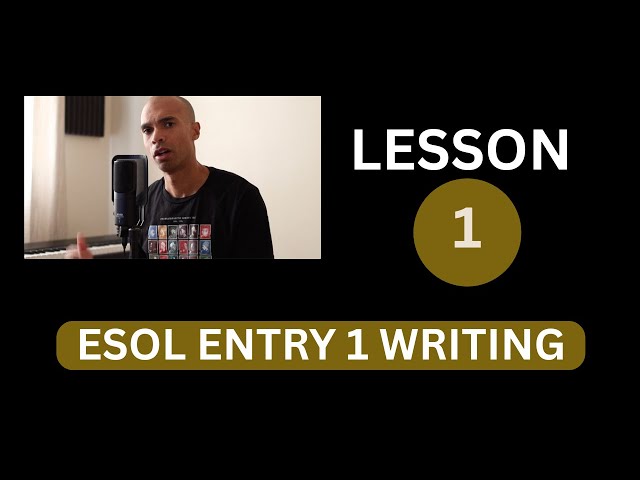 ESOL entry level writing lesson 1