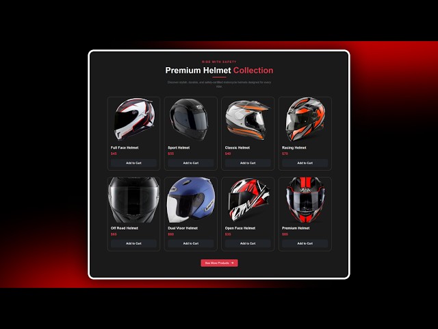 Bike Helmet Store Website Part 4 | Responsive Product Page Using HTML, CSS & Bootstrap | #DM007