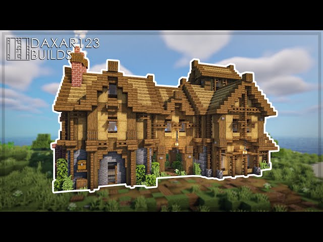 HOUSE On ISLAND | HOW to Build a Medieval  BASE / HOUSE Minecraft TUTORIAL