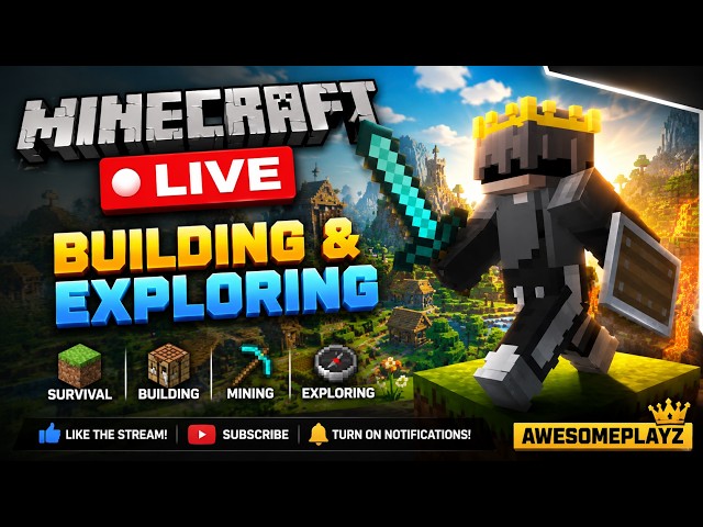 Minecraft Stream 🔴 Building & Exploring || #shorts #fyp #shortlive