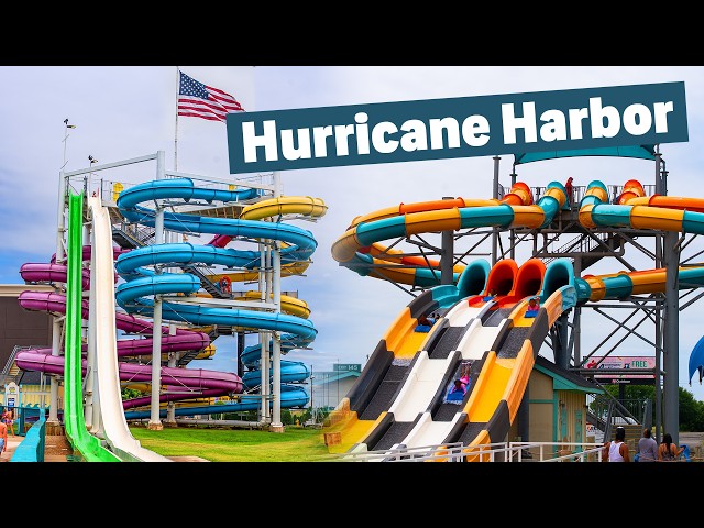 Oklahoma's LARGEST Waterpark: Hurricane Harbor OKC | Water Slides