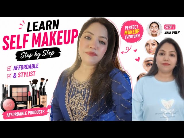 Learn Self Makeup Tutorial for Beginners, Step by Step Perfect for Festivals, Weddings, Functions
