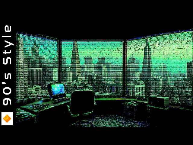 90's PS1 Low Poly Style | Urban Terminal | Ethereal Intelligent DnB Mix for Coding & Study