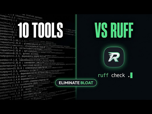 Ruff deleted 10 tools from my project in one afternoon