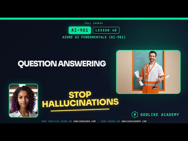 AI-901 Azure AI Fundamentals · Lesson 48: Question Answering Build Reliable Chatbots