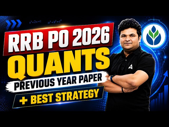 RRB PO 2026 Quants Previous Year Paper Solved | Best Strategy to Score High