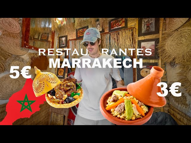 Españoles probando comida LOCAL y TÍPICA de Marruecos en Marrakech 🇲🇦
