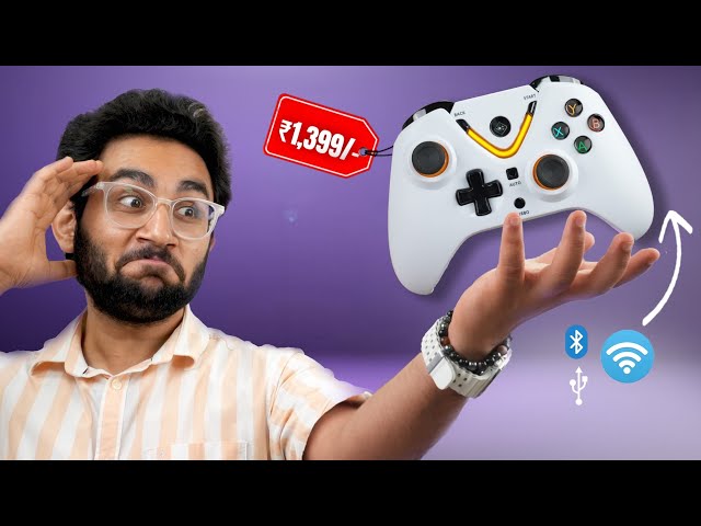 Tri-Mode Gaming Controller Under ₹1500! (Bluetooth + Wireless + Wired) - Cosmic Byte Ares 2025