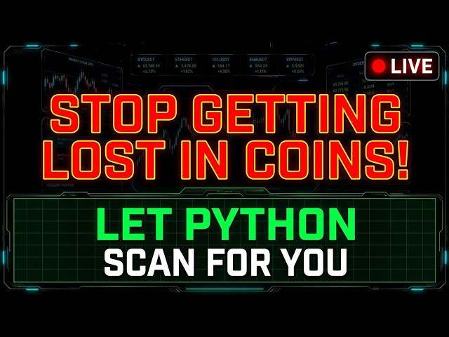🔴 LIVE: Python Crypto Screener | 100+ Coins Key Zone Scanner