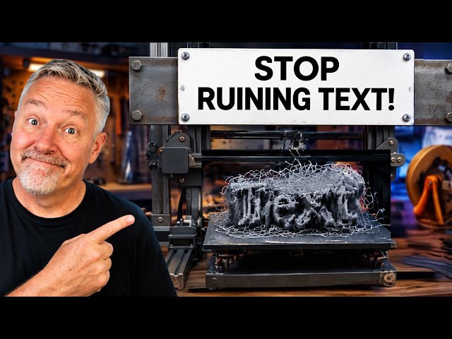 Why Your 3D Printed Text Looks Bad (And How to Fix It)