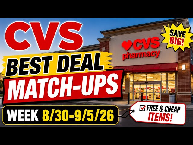 CVS best deal match-ups 8/30-9/12/26 |🔥Cheap,FREE & MM | Cheap feminine care products |🔥MM CoverGirl