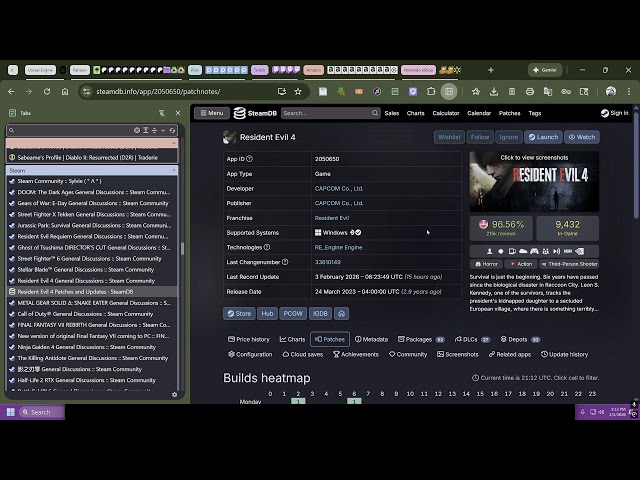 CAPCOM released a patch for Resident Evil (2023) on Steam to replace Denuvo w/ Enigma Protector DRM