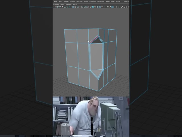 Maya Hard Surface | Topology Modeling Tutorial In Under 1 Minute #mayatutorial #3dtips #shorts