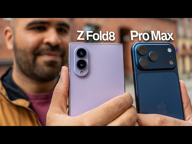 Galaxy Z Fold 8 vs. iPhone 17 Pro Max: Una prueba REAL de cámara y batería durante todo un día