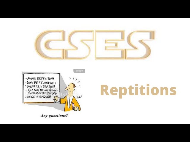 CSES Repetitions