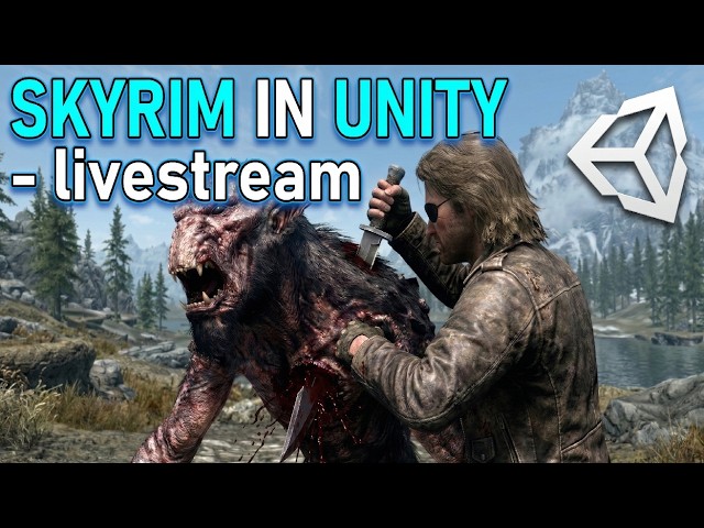 SKYRIM in Unity EARLY DEVELOPMENT. ( AI assisted Unity Development stream )