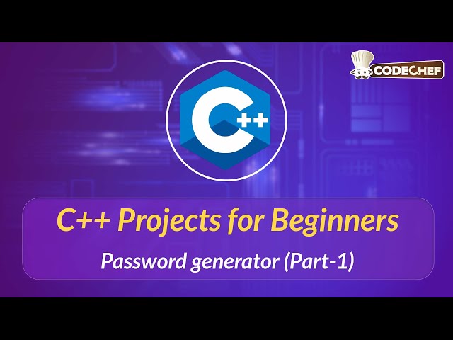Password generator (Part-1) | C++ Projects for Beginners