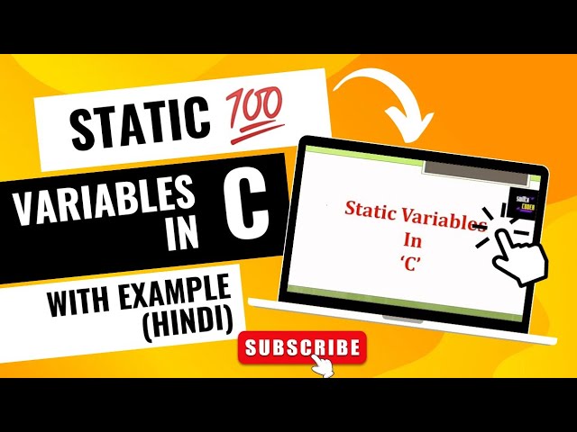What is Static Variable 🔥 in C with Example ( Hindi ).