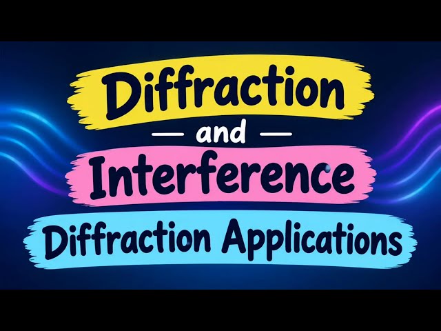 Diffraction of light explanation; Interference and Diffraction Applications. 