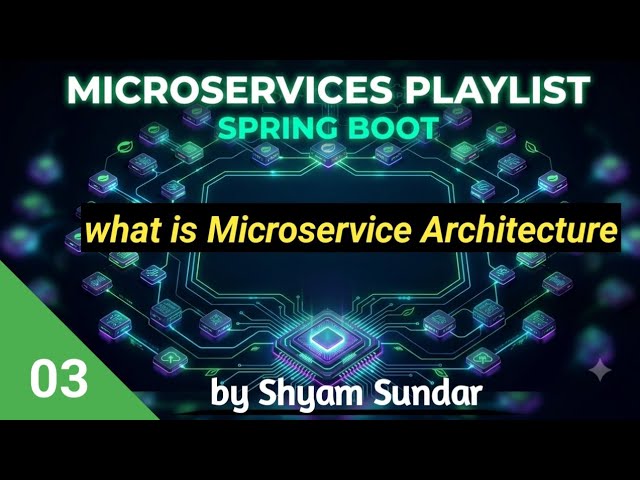 what is Microservice Architecture || 03 || Shyam Sundar