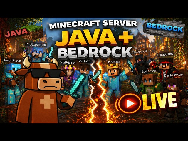 Finalmente! Servidor que conecta Java e Bedrock - Minecraft