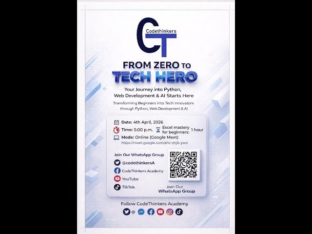 FROM ZERO TO TECH HERO