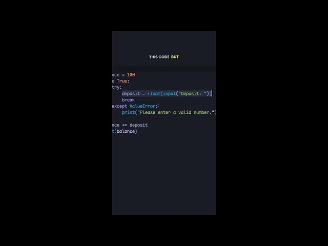 🚀 Python Try and Except | Error Handling for Beginners part 2 #python  #programming  #tutorial
