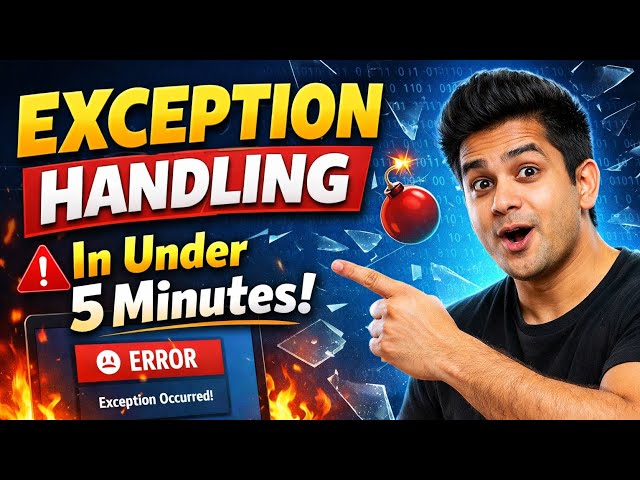 Python Exception Handling Explained Fast (Beginner Friendly) Class 12 Python