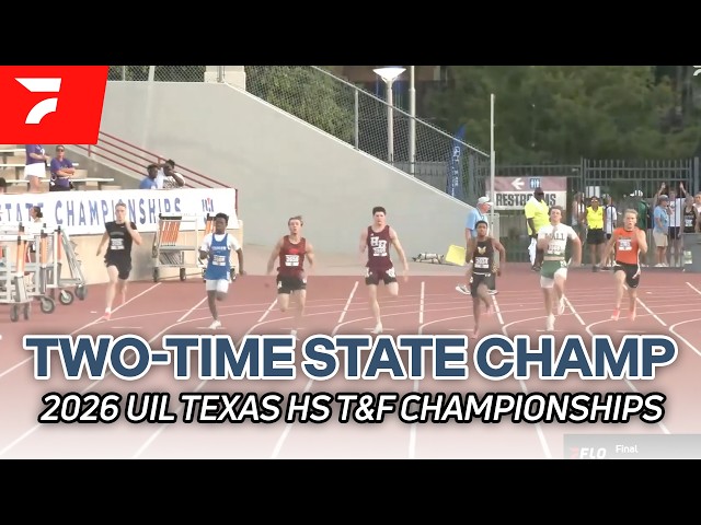 CAN'T MISS UNREAL Sprint Double In 100m & 200m At 2026 UIL Texas State Championships 3A Race