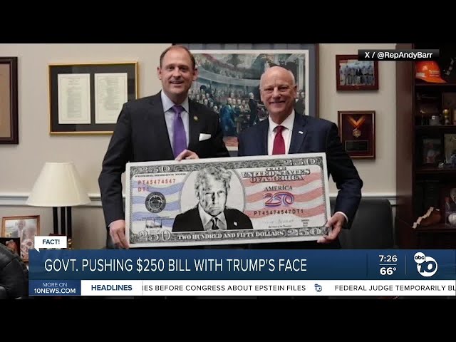 ¿Realidad o ficción? ¿Se está preparando un billete de 250 dólares con la cara de Trump?