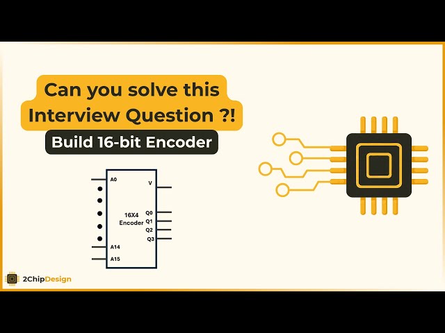 Build a 16-bit Priority Encoder Using 4:2 Encoders | Digital Logic Interview Question