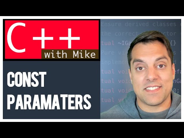 Functions in C++ with const parameters and why (bonus std::is_const) | Modern Cpp Series Ep. 22