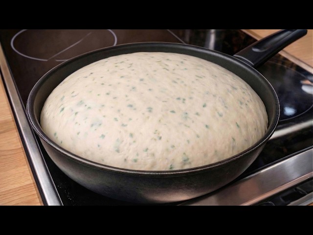 I make Garlic Bread at home every day! No oven, No knead! Homemade bread