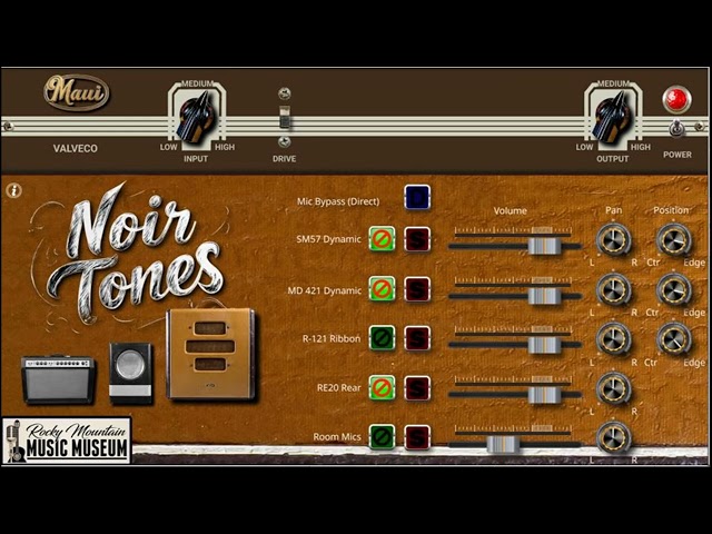 A demo of Noir Tones, a really good vintage amp sim plugin (and app)