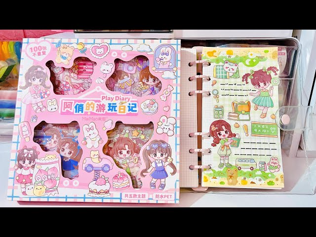 ✨📝Journal Ideas with Kawaii Stickers 💚Journal Decoration | ASMR & Relaxing | Journal With Me 🥰