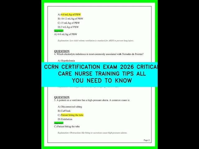 CCRN Certification Exam 2026 Critical Care Nurse Training Tips Complete Guide Video Study Tips Kit