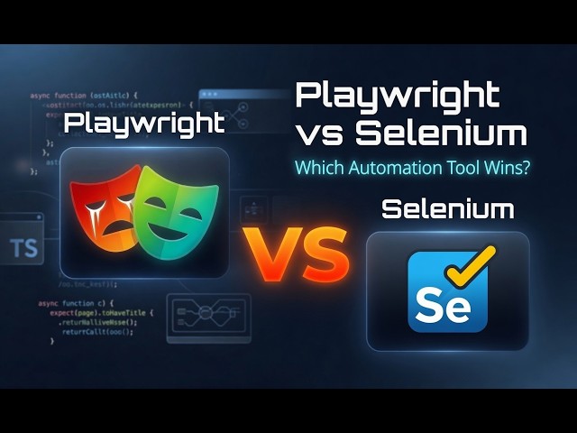 Day 1 - Video 3:Why Playwright is Better than Selenium | Selenium vs Playwright for Beginners (2026)
