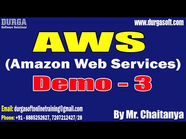 AWS (Amazon Web Services) tutorials || Demo - 3 || by Mr. Chaitanya On 21-01-2026 @6PM (IST)
