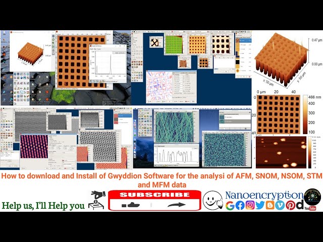 How to download and Install of Gwyddion Software for the analysi of AFM, SNOM, NSOM, STM & MFM data