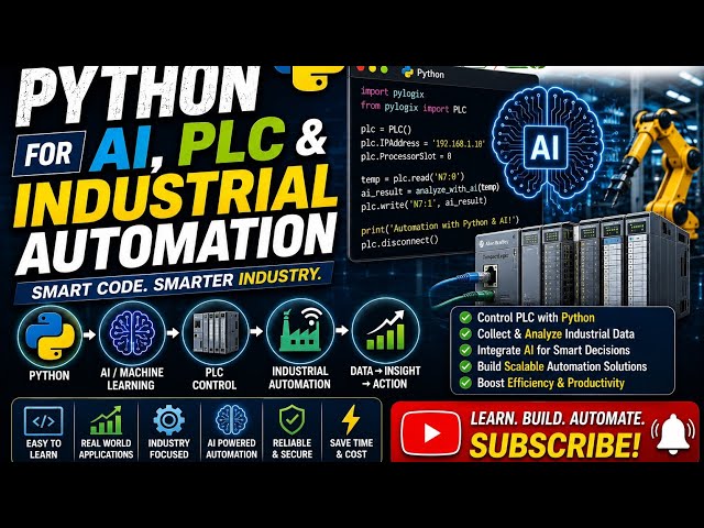 14aE.Python for AI, PLC & Industrial Automation | Complete Beginner's Guide | -English 