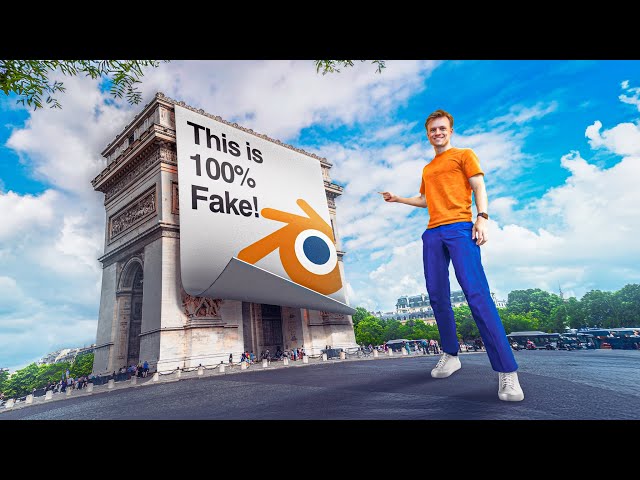 Create a Fake CGI Banner Roll in Blender