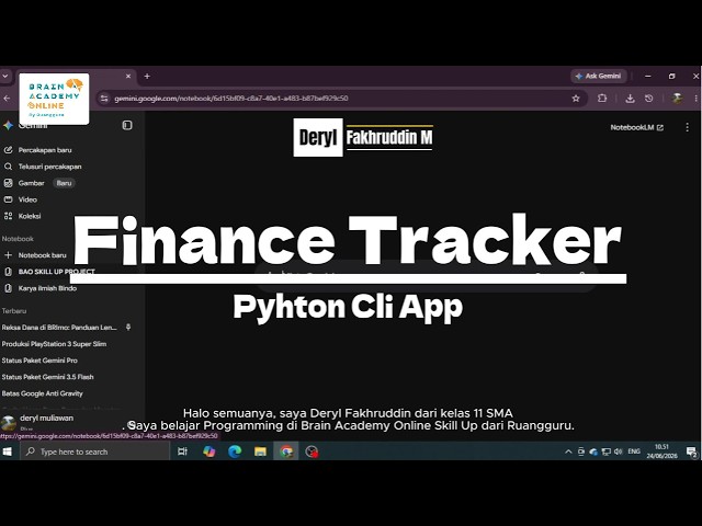 Membuat Aplikasi Phyton Finance Tracker