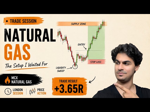 MCX Natural Gas Exploded During London Session | Trade Session | ICT | Hindi