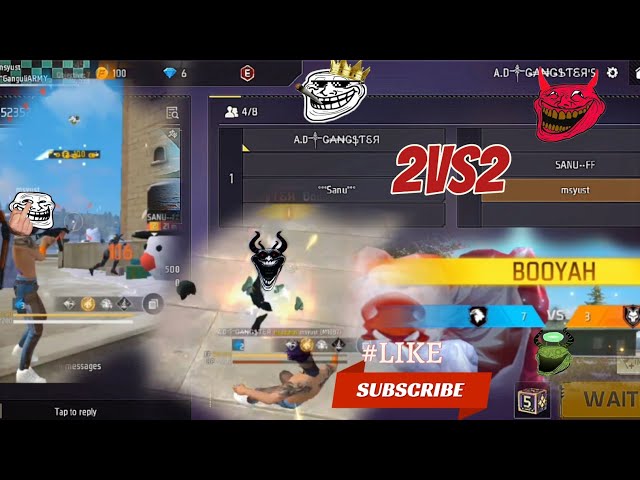 YouTube|| FREE FIRE||👿 2VS2 MY FRIENDS||😱 AND ME MACHA||👹👺 VIDEO🥶 #FREE FIRE