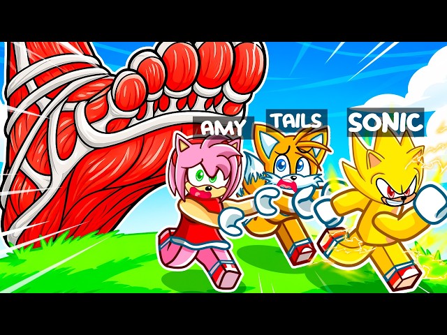 I Became SUPER SONIC in ESCAPE the GIANT in Roblox!